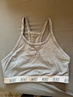 Nike Light Gray Racerback Sports Bra